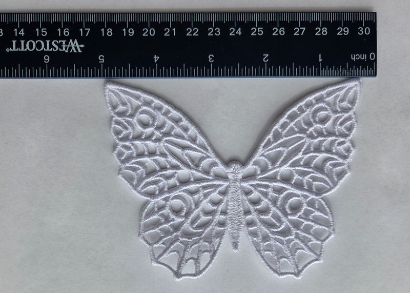 Embroidered Bookmark - Lace Butterfly