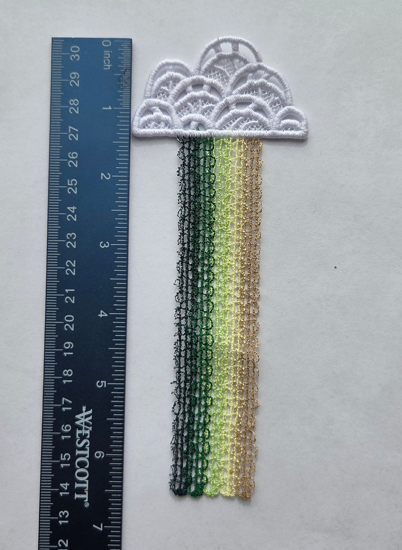 Embroidered Bookmark - Rainbow