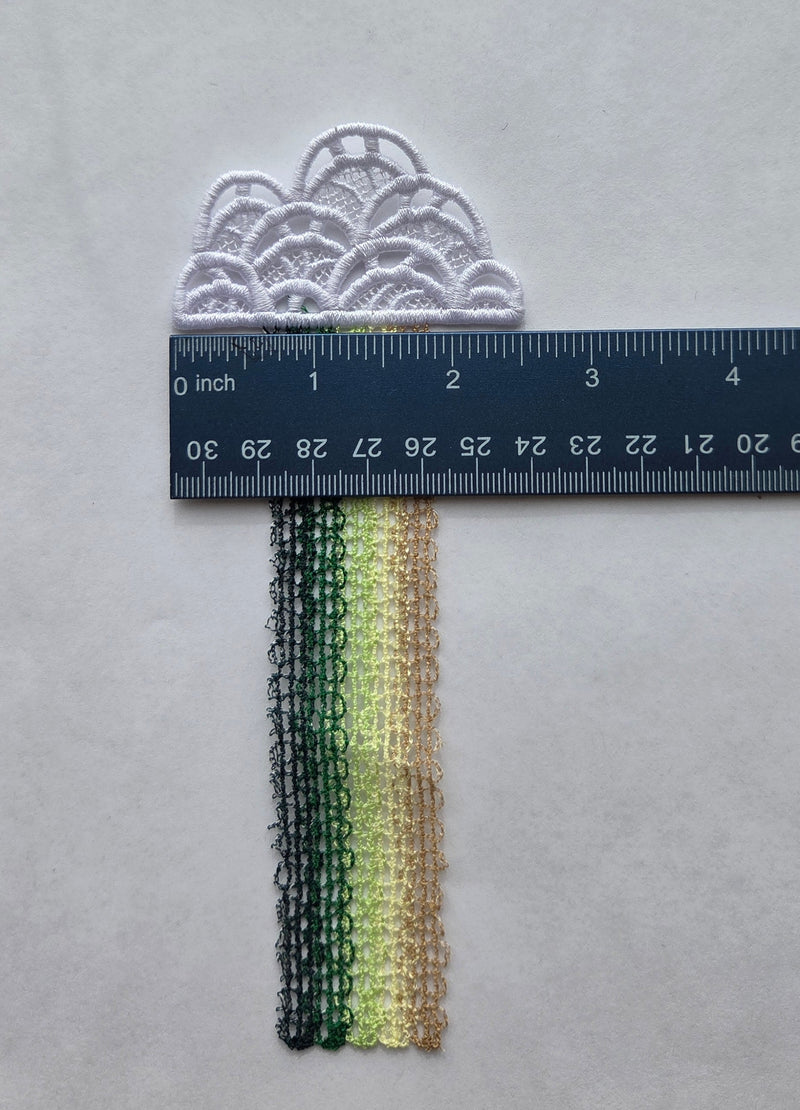 Embroidered Bookmark - Rainbow