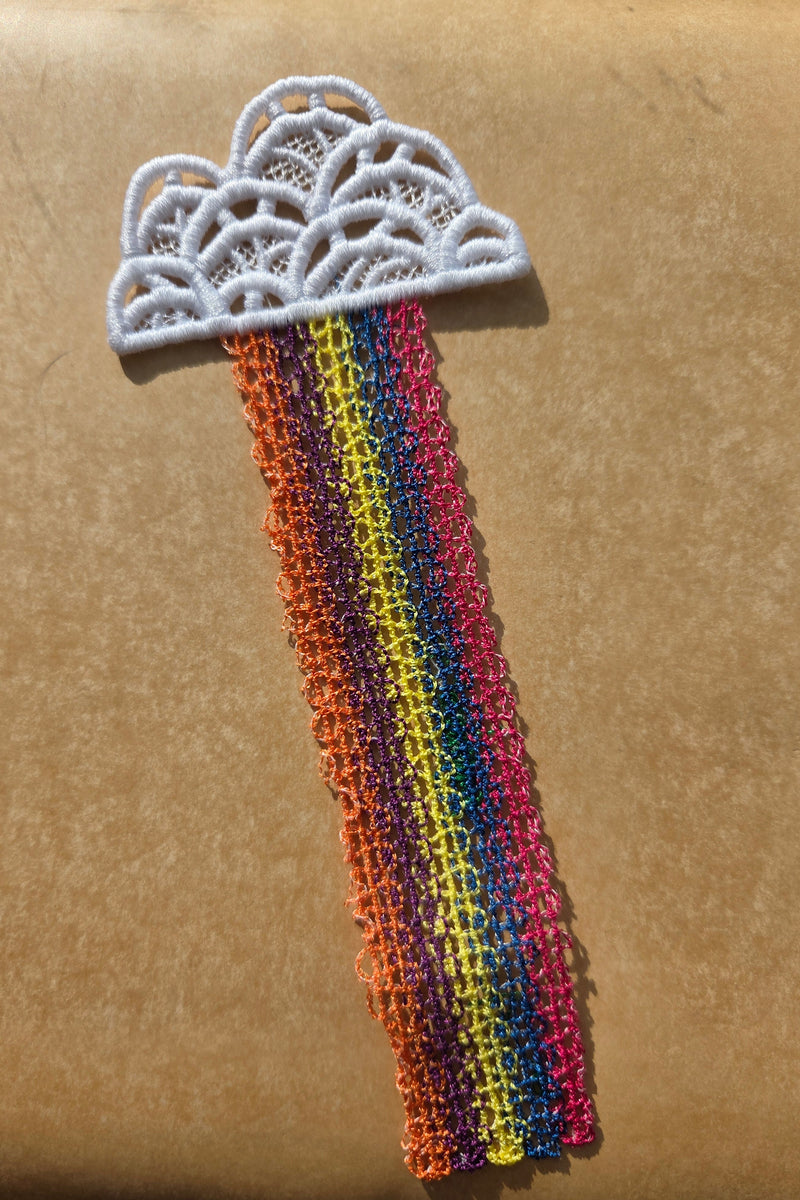 Embroidered Bookmark - Rainbow