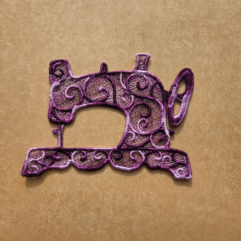 Embroidered Bookmark - Sewing Machine