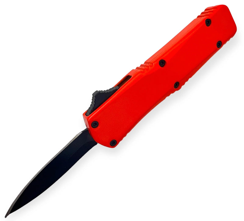 OTF Automatic Knife Drop Point - Orange