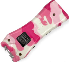 Pink Camo Mighty Warrior Stun Gun with Flashlight