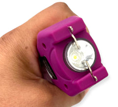 Dark Purple Mighty Warrior Stun Gun with Flashlight