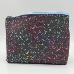 Rainbow Boobies Cosmetic Zipper Pouch
